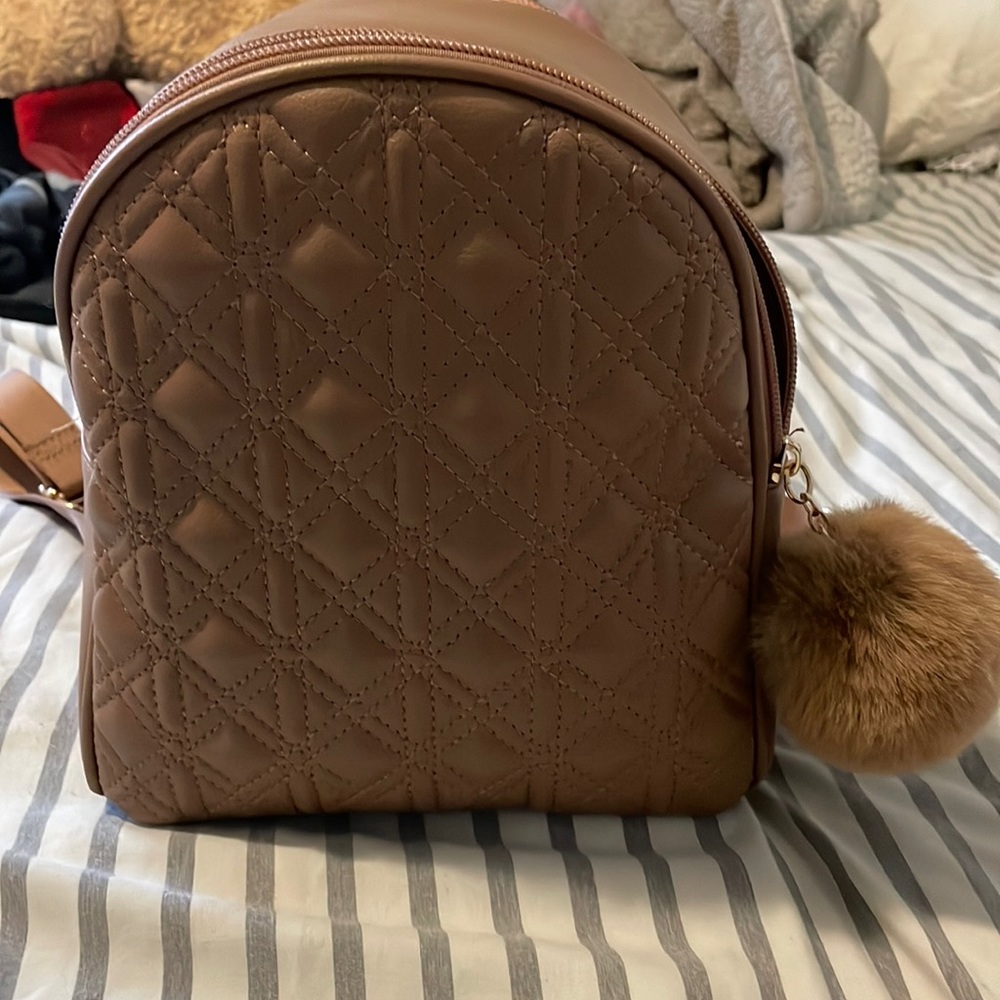 brown mini backpack bag